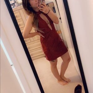Mini red dress